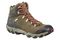 Oboz Bridger Mid Men's Waterproof Hiking Boot - Olive Redlace Angle main