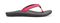 Olukai Ho'opio Girl's Comfort Sandals - Dk Hibiscus/Charcoal - Profile main