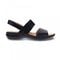 Revere Como Back Strap Sandal - Women's - Black Lizard - Side