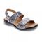 Revere Como Back Strap Leather Sandalsl - Women's - Silver Safari - Angle