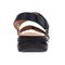 Revere Como Adjustable Slingback Women's Sandal - Sapphire Navy Lizard - Product View - 6