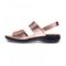 Revere Como Back Strap Leather Sandalsl - Women's - Rose - Side 2