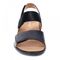 Revere Como Back Strap Sandal - Women's - Black Lizard - Front