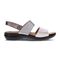 Revere Como Adjustable Slingback Women's Sandal - Silver Fusion - Product View - 2