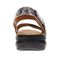 Revere Como Adjustable Slingback Women's Sandal - Silver Safari - Product View - 6