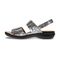 Revere Como Adjustable Slingback Women's Sandal - Silver Safari - Product View - 3