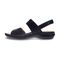 Revere Como Adjustable Slingback Women's Sandal - Black Lizard - Product View - 3