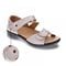 Revere Geneva Closed Heel Leather Sandals - Women's - Champagne - Strap Detail