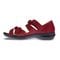 Revere Geneva Closed Heel Leather Sandals - Women's - Cherry Lizard - Side 2