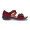 Revere Geneva Closed Heel Leather Sandals - Women's - Cherry Lizard - Side