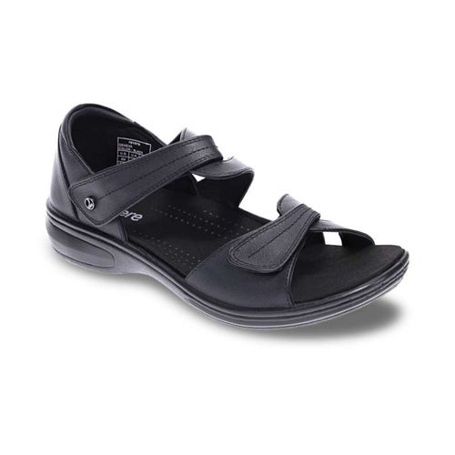 Revere Geneva Supportive Removable-Footbed Women's Sandal - Black - Product View - 1