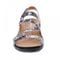 Revere Miami Back Strap Sandal - Women's - Silver Safari - Front