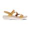 Revere Emerald 3 Strap Leather Sandals New Arrivals - Women's - Mustard - Side