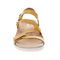 Revere Emerald 3 Strap Leather Sandals New Arrivals - Women's - Mustard - Front