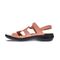 Revere Emerald 3 Strap Leather Sandals New Arrivals - Women's - Peachy - Side 2