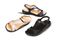 Revere Santa Monica - Women's Adjustable Sanal - Black Coral Navy Snake Champagne GunmetalCollection