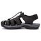 Propet Kona Men's Fisherman Sandals - Black - Instep Side
