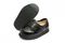 Mt. Emey 502-X - Men's Casual Accomodator Shoes Single Strap - Black Pair / Bottom