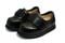 Mt. Emey 502-X - Men's Casual Accomodator Shoes Single Strap - Black Pair