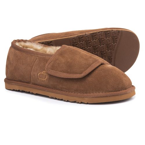 Lamo Sheepskin Bootie Wrap Slipper - Women's Suede - Chestnut main