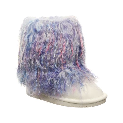 Bearpaw Boo Toddler Fuzzy Boots - 1854T  952 - Rainbow - Profile View