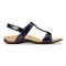 Vionic Rest Farra - Women's Supportive Sandals - 4 right view Navy Patent