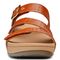 Vionic Pacific Rio - Women's Adjustable Platform Sandal - Brown Woven - 6 front view