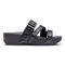 Vionic Pacific Rio - Women's Adjustable Platform Sandal - Black Woven - 4 right view