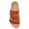 Vionic Pacific Rio - Women's Adjustable Platform Sandal - Brown Woven - 3 top view