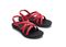 Olukai Kalapu Girl's Supportive Sandals - Hibiscus / Dk Shadow - Pair