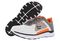 Spira CloudWalker Men's Athletic Walking Shoe with Springs - White / Dark Grey / Orange - 7