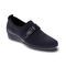 Revere Genoa Stretch Supportive Comfort Women's Loafer - Graphite Black Metallic Python - Product View - 1