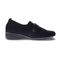 Revere Genoa Stretch Supportive Comfort Women's Loafer - Black Black Lizard - Product View - 2