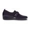 Revere Genoa Stretch Supportive Comfort Women's Loafer - Graphite Black Metallic Python - Product View - 2