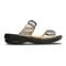 Revere Calais - Women's Slide Sandal - Calais Gunmetal Side