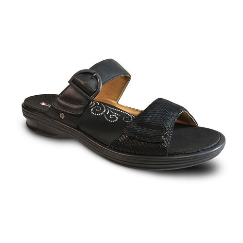 Revere Calais - Women's Slide Sandal - Calais Black Lizard