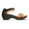 Revere Dallas - Women's Closed Back Sandal - Dallas Black/Tan Side