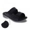Revere Durban Slide Sandal - Men's - Black - Strap Detail