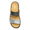 Revere Ibiza - Women's Slide Sandal - Ibiza Teal Snake/Gunmetal Top