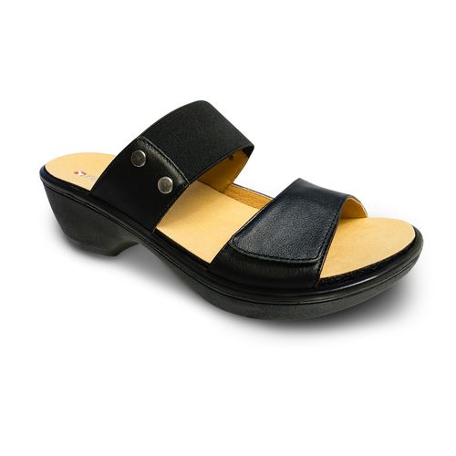 Revere Ibiza - Women's Slide Sandal - Ibiza Black 3 4