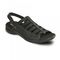 Revere Olympia Elastic Strap Sandal - Women's - Black - Angle