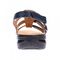 Revere Toledo - Women's Backstrap Sandal - Navy Snake/Blue