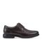 Rockport Charles Road Plain Toe Oxford Lightweight Cushioned Support Men's Oxford - Dark Brown Leather - 1