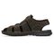 Rockport Darwyn Fisherman - Men's Slingback Sandal - Brown Leather - Left Side