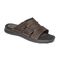 Rockport Darwyn Slide - Men's Sandal - Brown Leather - Angle