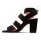 Vionic Perk Blaire - Women's Strappy Heel - Black Suede 2 left view