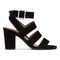 Vionic Perk Blaire - Women's Strappy Heel - Black Suede 4 right view