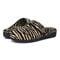 Vionic Sadie Women's Adjustable Strap Orthotic Slippers - Natural Tiger pair left angle
