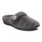Vionic Sadie Women's Adjustable Strap Orthotic Slippers - Dark Grey