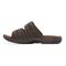 Dunham Newport Slide Cushioned Comfort with Arch Support Men's Slide - Dark Brown - 5